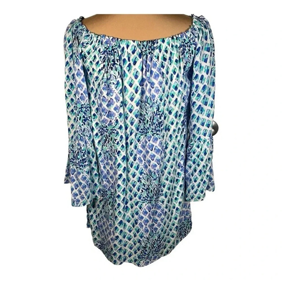 Lilly Pulitzer Nevie Off The Shoulder Dress Sz XS - Picture 4 of 11